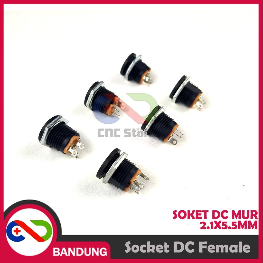 Jual SOCKET SOKET DC MUR 2.1X5.5MM PANEL MOUNT FEMALE POWER SUPPLY ...