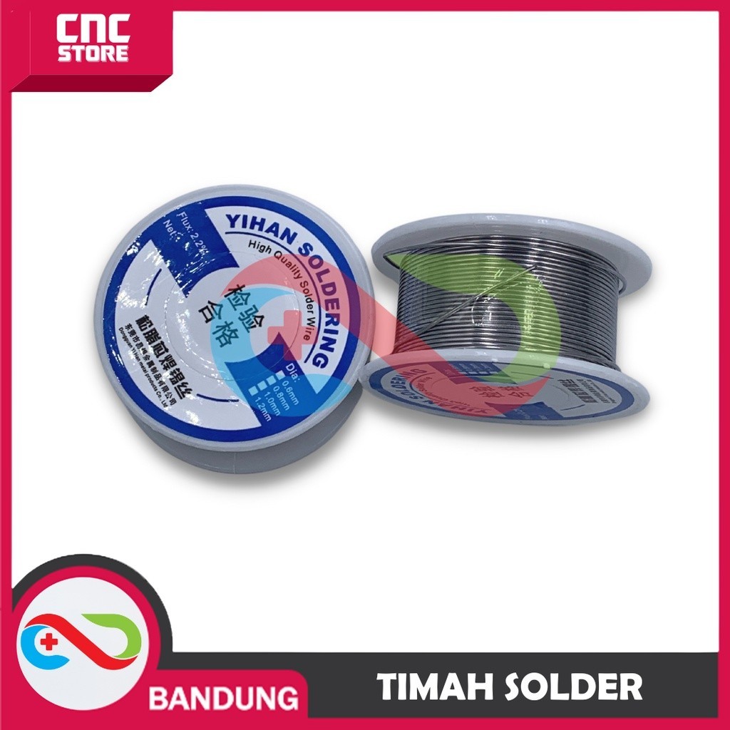 Jual TIMAH SOLDER ROLL KECIL YIHAN DIAMETER 0.8 1 ROLL 3.5 METER 3.5M ...