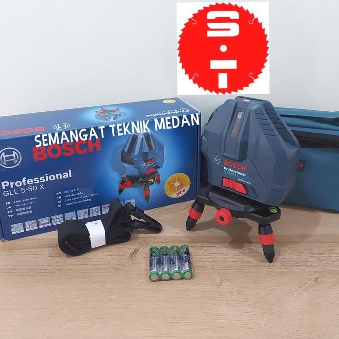 Jual NEW GLL5-50X METERAN GARIS MINI LINE LEVEL CROSS LASER BOSCH GLL 5 ...