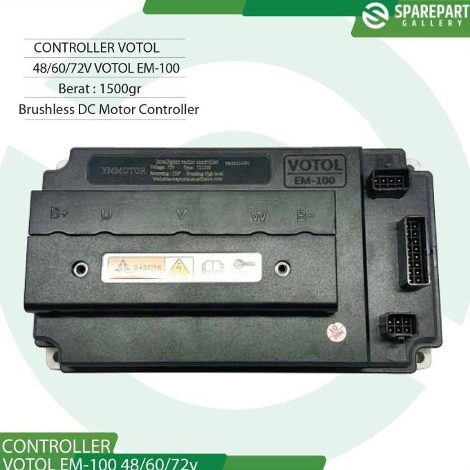 Jual Votol EM100 Controller/Pengendali Motor Skuter Listrik 48V/60V/72V ...
