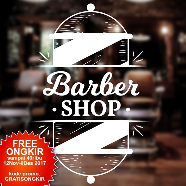 jual-stiker-dinding-kaca-barbershop-pangkas-rambut-monokrom-cutting