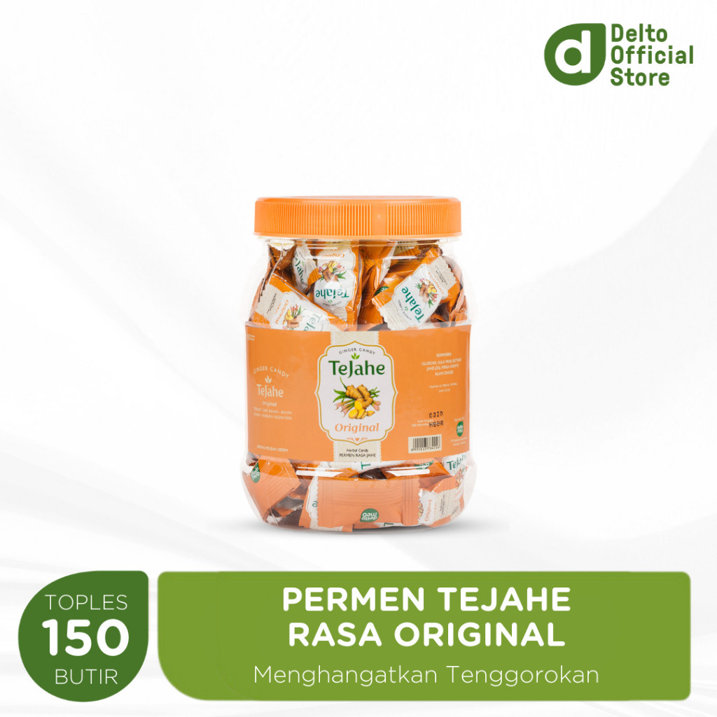 Jual Permen Tejahe Rasa Jahe Original Toples 150 Butir - Permen Jahe ...
