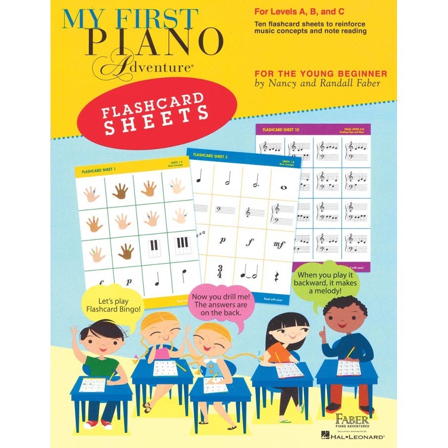 Jual Tersedia! My First Piano Adventure Flashcard Sheets | Shopee Indonesia