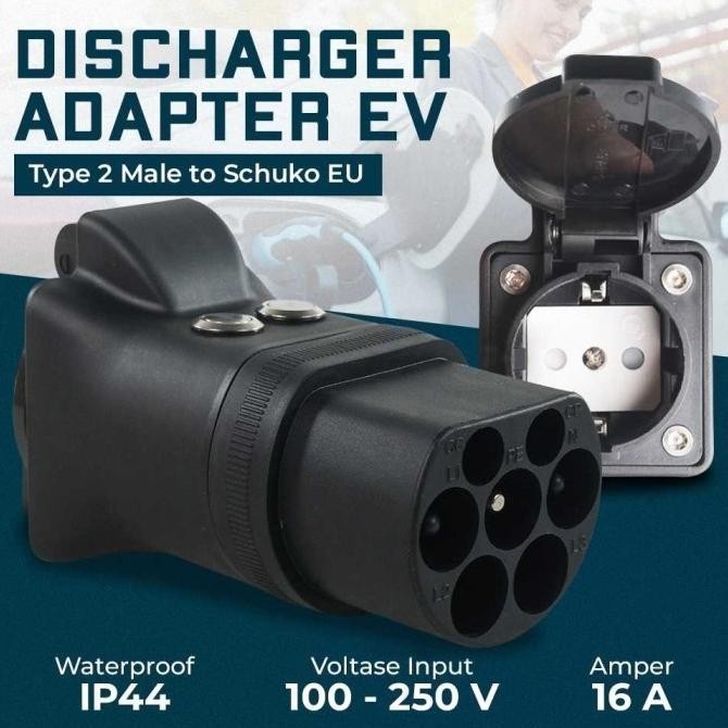 Jual Converter Adaptor Charger SPKLU Motor Listrik Type 2 Male to ...