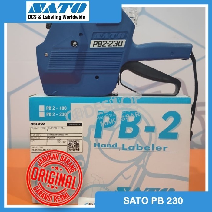 Jual SATO PB 230 HANDLABEL LABELER ALAT HARGA PROMO BONUS LABEL ...