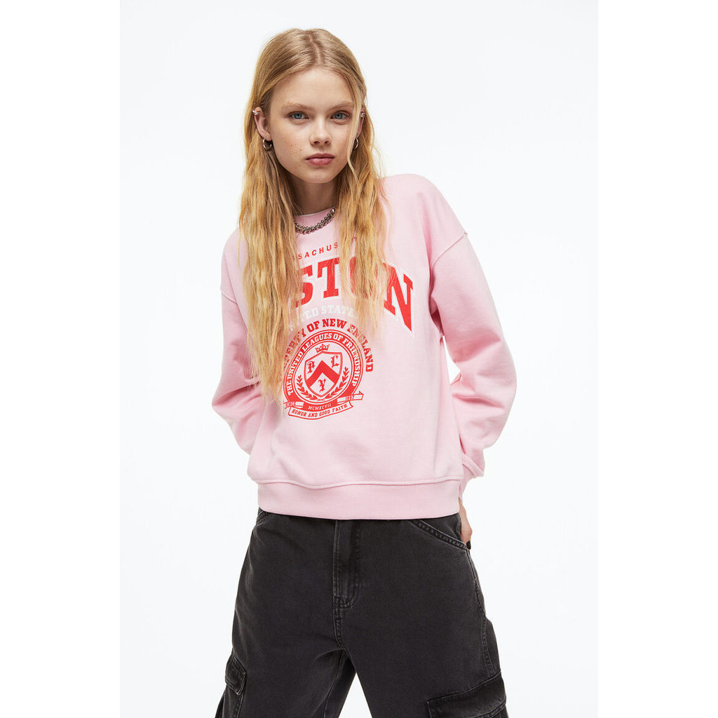 H&M Wanita Motif-front hoodie