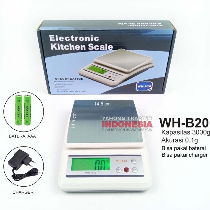 Jual Timbangan Dapur Digital Timbangan Kue Roti Bumbu 3Kg 0.1G | Shopee ...
