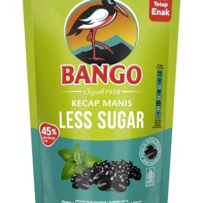 Jual Kecap Low Sugar Bango Kecap Manis Light Pouch 520 Ml | Shopee ...