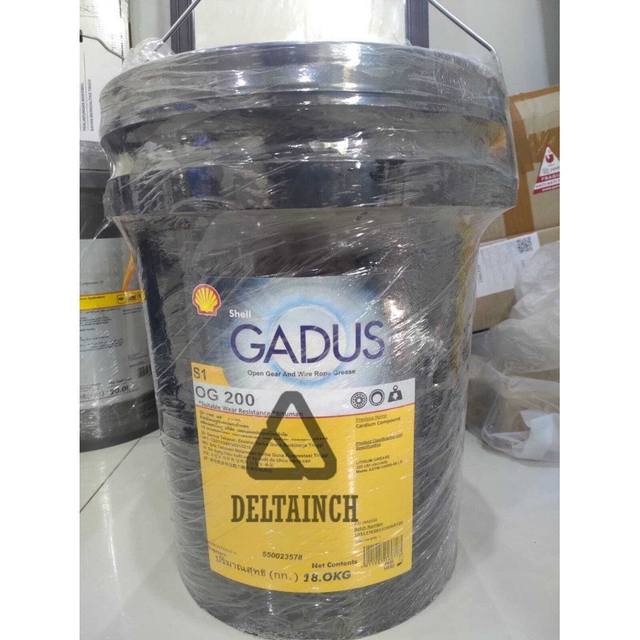 Jual Shell Gadus S1 Og 200 - (Open Gear - Wire Rope Grease Pail 18 Kg ...