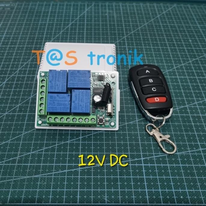 Jual Rf Relay Switch 4Ch Wireless Relay Remote 4Ch 433Mhz 220V Ac Harga ...