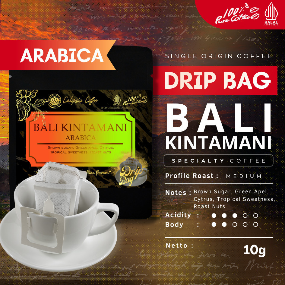 Jual CALOPSIA Drip Bag Bali Kintamani Arabica Single Origin (Specialty ...
