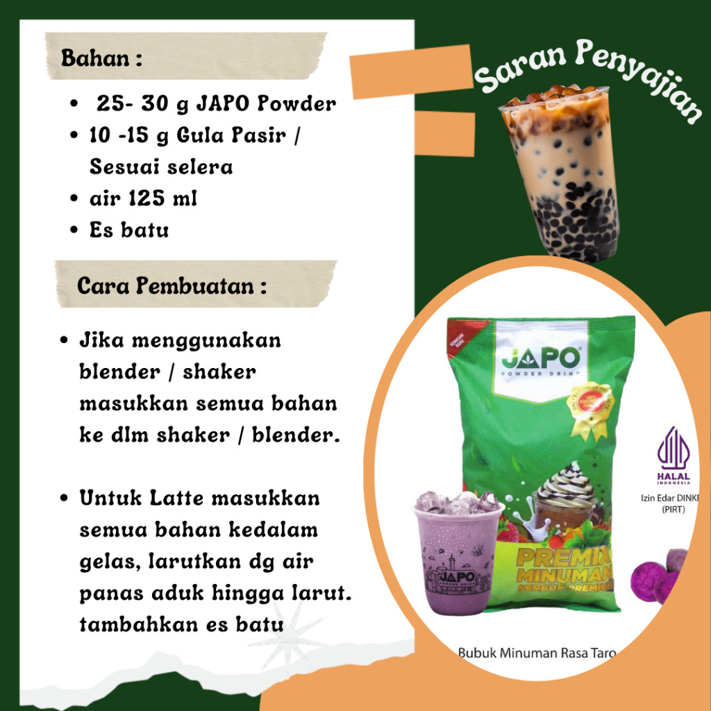 Jual 1 Kg PREUM POWDER DRINK RASA GRAPE TEA MERK JAPO GREPE TEA TEH ...