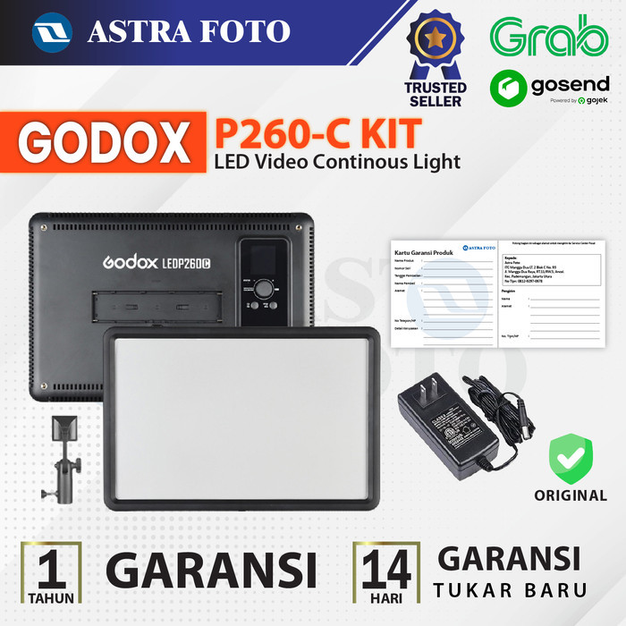 Jual Godox Led P260C Bi-Color Lampu Led Video Continues Light Panel P ...
