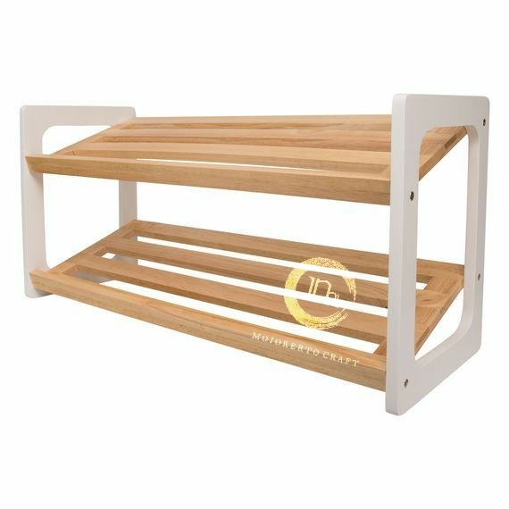 Jual rak sepatu alas kaki kayu estetik dekorasi rumah | Shopee Indonesia