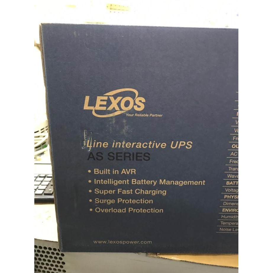 Jual Ups lexos AS 1500 / Ups Lexos 1500 + Avr + Anti petir + Overload ...