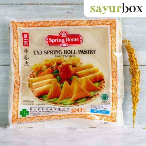 Jual Spring Home Spring Roll Pastry Frozen 275 gram Sayurbox | Shopee ...