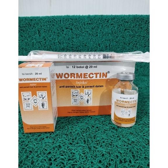Jual Premium Wormectin 20Ml Bonus Suntikan Obat Kudis/Scabies/Mayasis ...