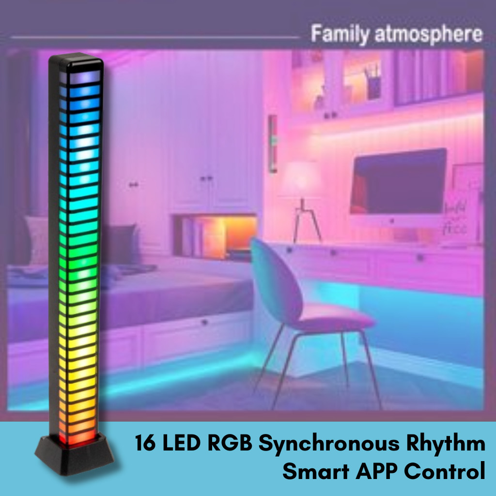 Jual Lampu LED RGB Bar Strip Sound Rhythm 3D USB with App - LOZ6D ...