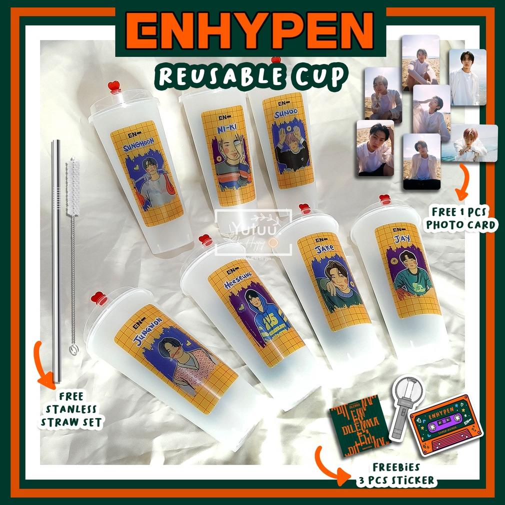 Jual Viral Enhypen Reusable Cup / Botol Enhypen / Kpop Reusable Cup ...