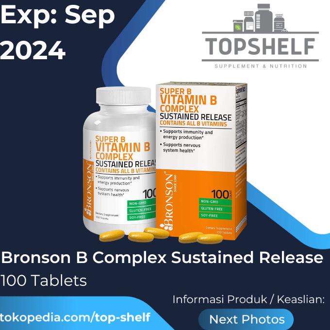 Jual Bronson Super Vitamin B Complex Sustained Released Energy Original