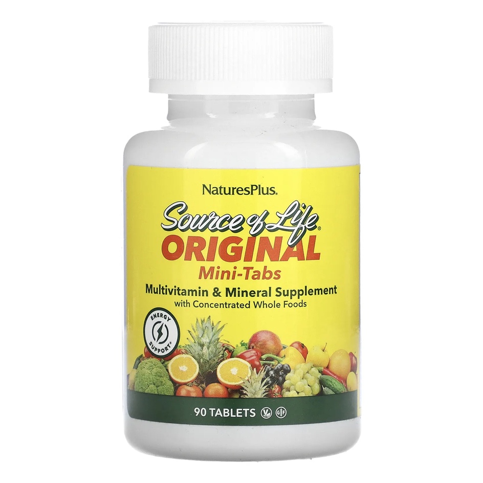 Jual Nature's Plus source of life mini-tabs multivitamin & mineral 90 ...