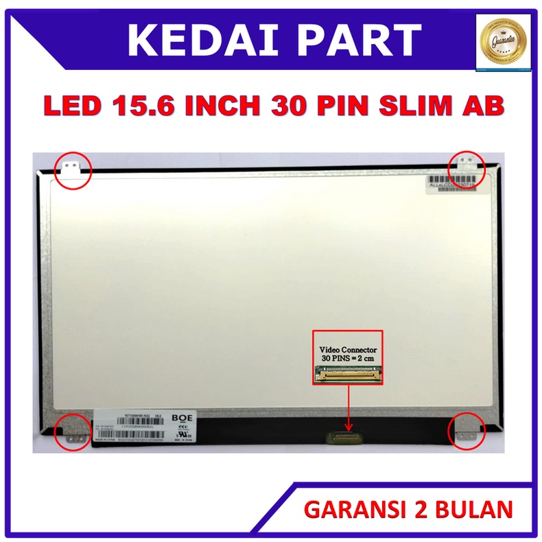 Display LED Slim 15.6 Pollici Per Acer Aspire E5-571g – HD 1366x768, 30 Pin EDP, Ricambio Compatibile