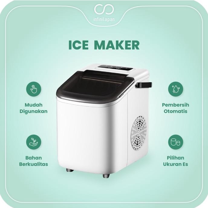 Jual Mesin Pembuat Es Batu Cepat | Iceler Portable Ice Maker Pembuat Es ...
