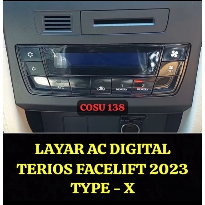 Jual anti gores Layar ac digital daihatsu terios type X 2023 nano glass ...