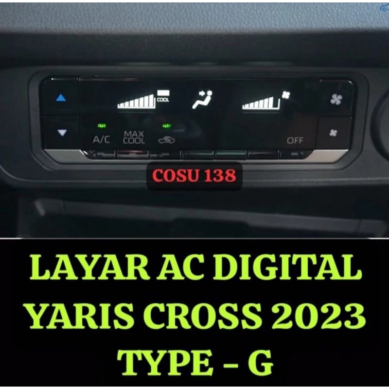 Jual anti gores Layar ac digital yaris cross type g 2023 | Shopee Indonesia