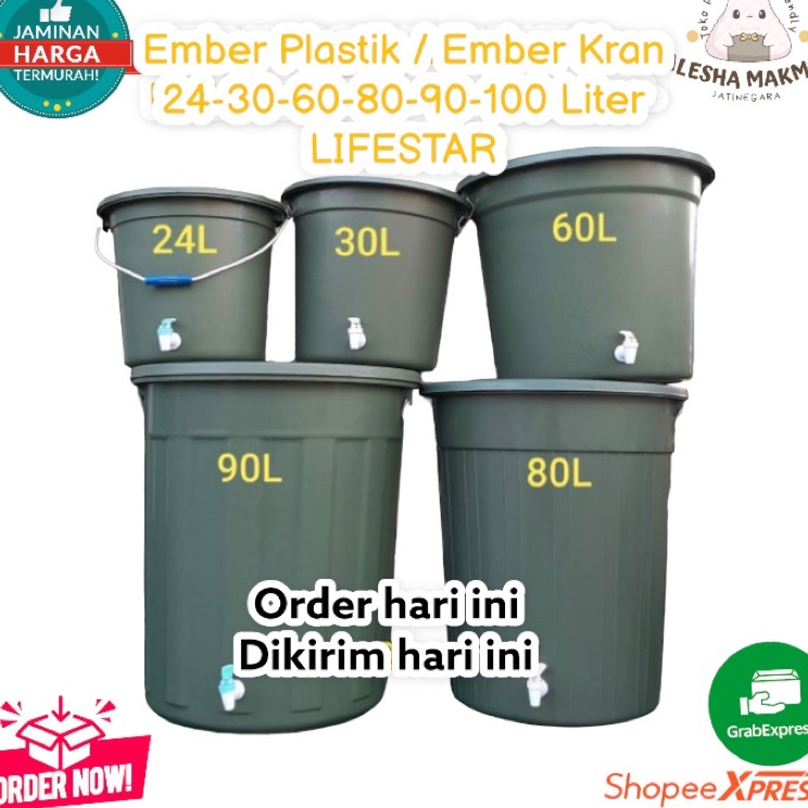 Jual Harga Promo Ember Plastik Ember Kran Ember 24 30 60 80 90 100 Liter Merek 7597