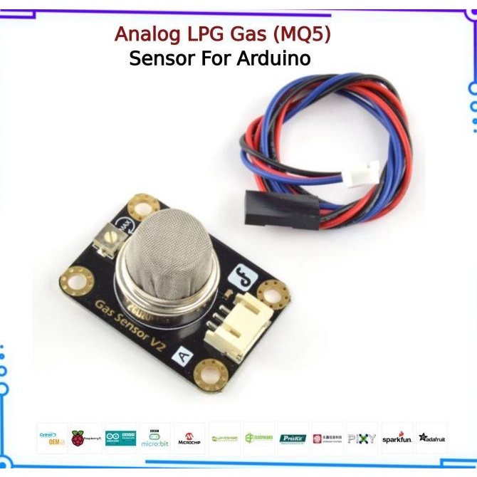 Jual DFRobot Gravity: Analog LPG Gas Sensor (MQ5) For Arduino | Shopee ...