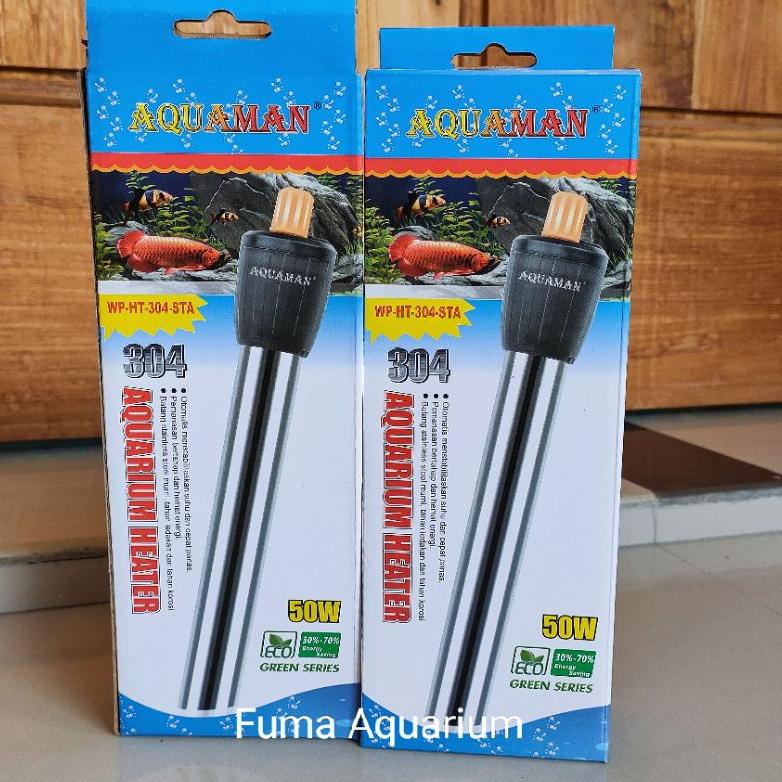 Jual Trending Heater Aquaman 50Watt Stainless Pemanas Penghangat Air