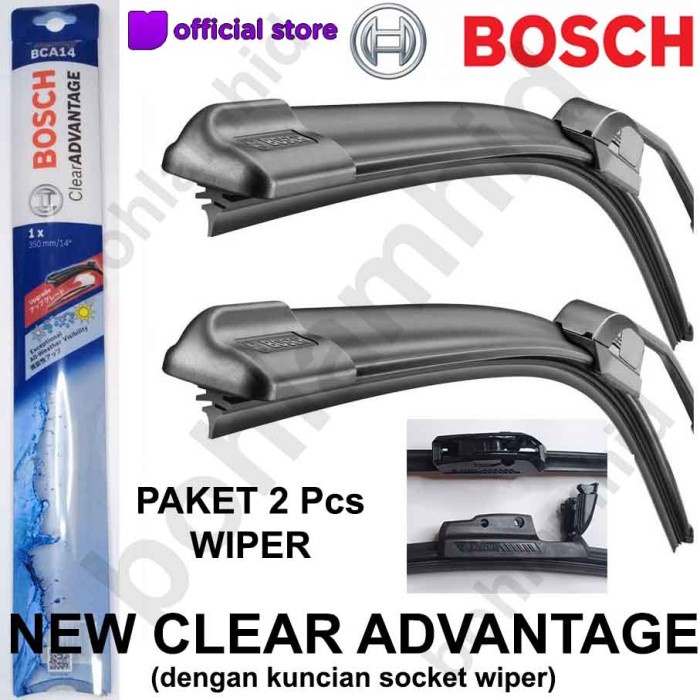 Jual WIPER HONDA CITY TYPE Z BOSCH CLEAR ADVANTAGE 2Pcs 20 18 (knkr