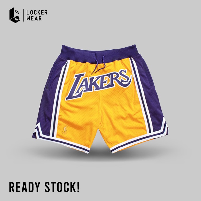 Jus don Lakers ハーフパンツ Mitchell & Ness Just Don Shorts Los Angeles Lakers 1996-97