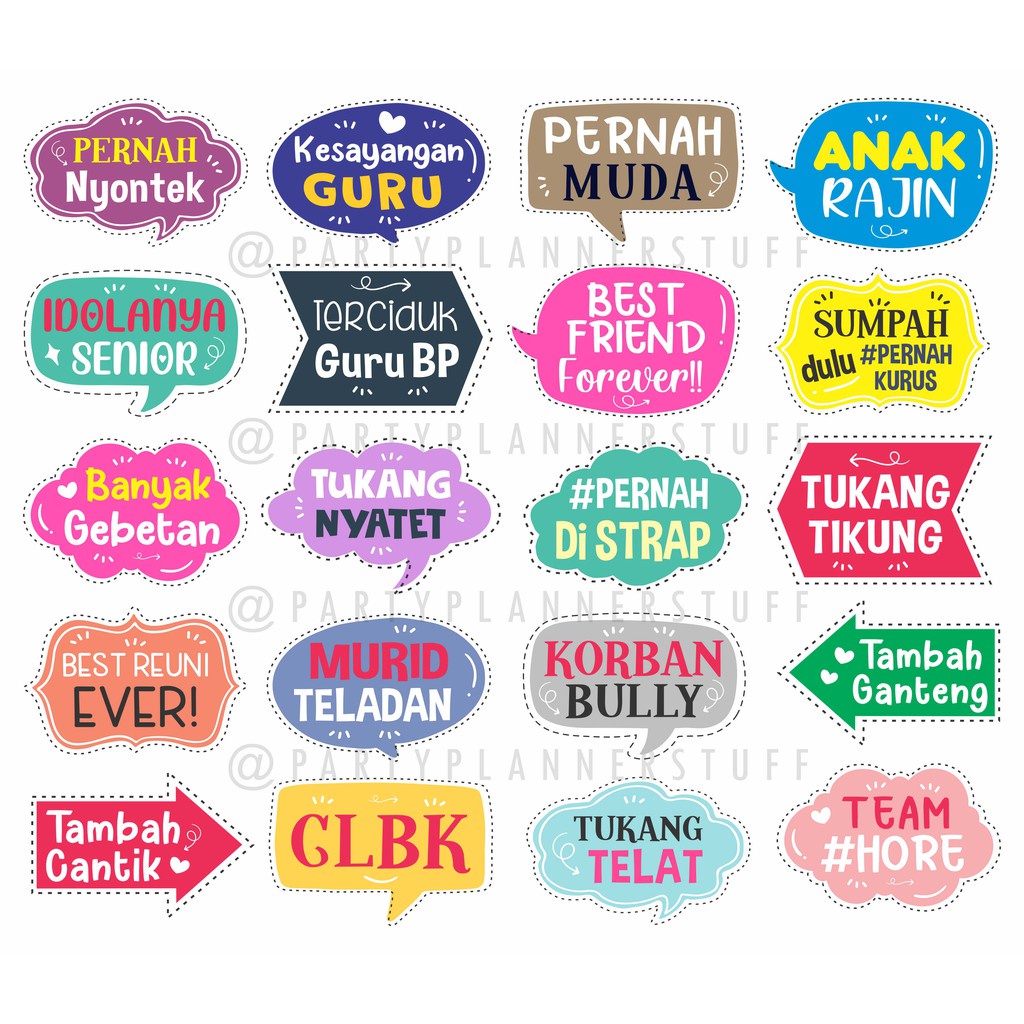 Jual Reuni Fun Props Photobooth Property Reuni Acc Foto Properti Foto