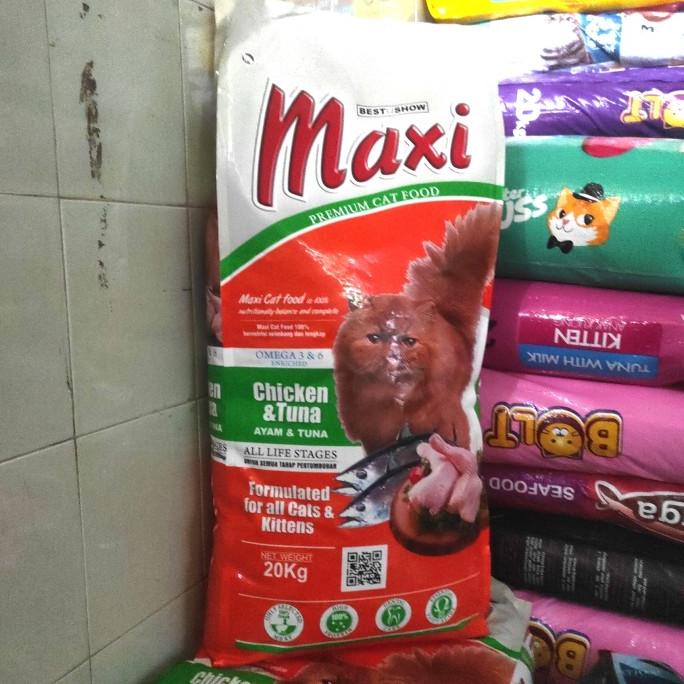 Jual Makanan Kucing Maxi Cat All Cat Kitten Kg Chicken Tuna Go Jek