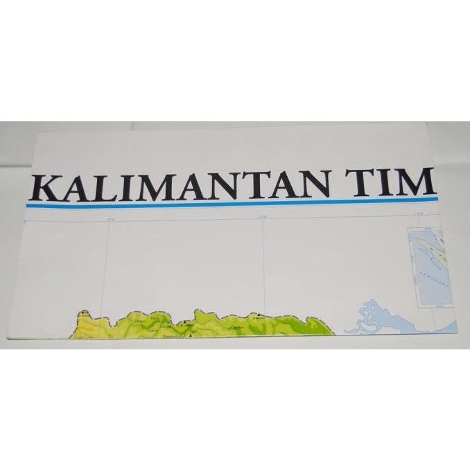 Jual Jual Peta Provinsi Kalimantan Timur Lipat Shopee Indonesia