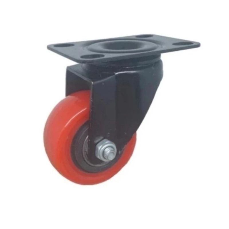 Jual Roda Pu Medium Duty 2 Inch Hidup/Putar | Shopee Indonesia