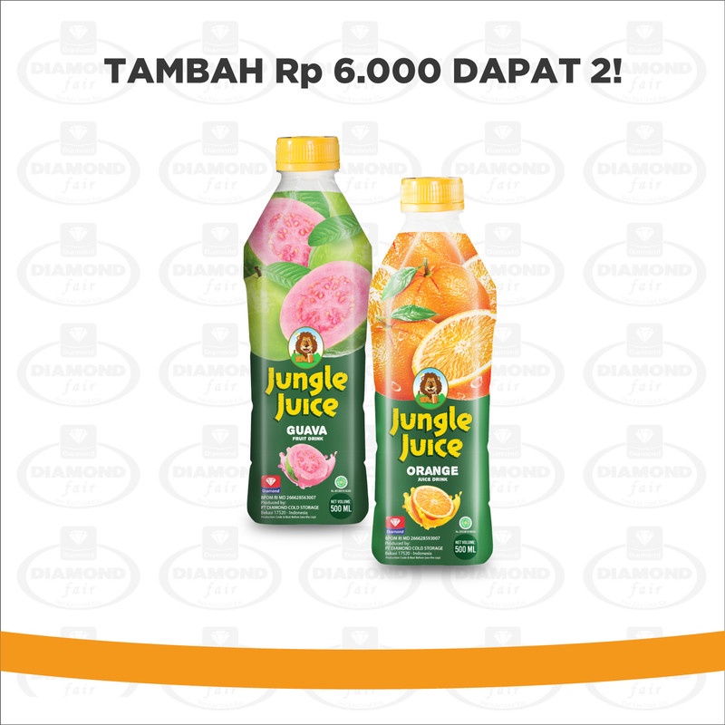 Jual JUNGLE JUICE ORANGE 500 ML & JUNGLE JUICE GUAVA 500 ML Shopee