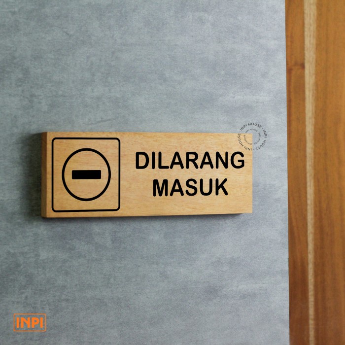 Jual Do Not Enter Sign System - Dilarang Masuk Sign System - Wall Sign ...