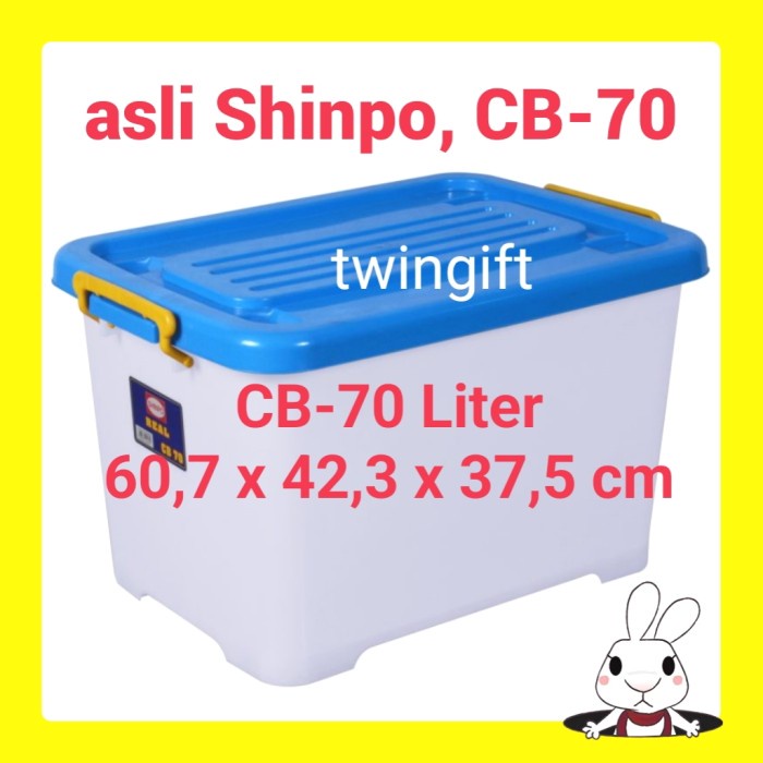 Jual Containerkontainer Box Serbaguna 70 Liter Shinpo Cb 70 Real Shopee Indonesia 8162