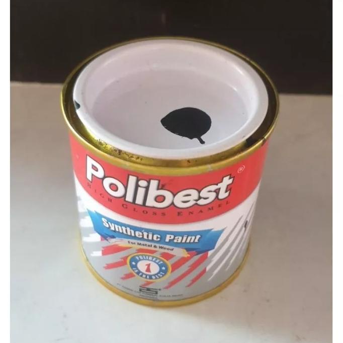 Jual ```````] Cat minyak warna hitam dof untuk kayu dan besi polibest