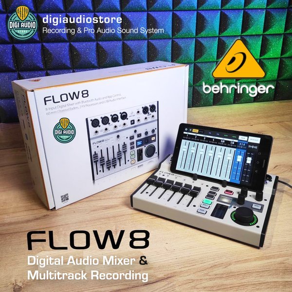 Jual Digital Audio Mixer Behringer FLOW8 Multitrack Recording USB