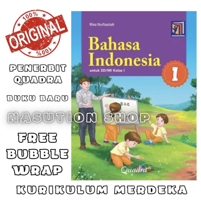 Jual Buku Bahasa Indonesia Kelas 1 2 3 4 5 6 Sd Quadra Kurikulum