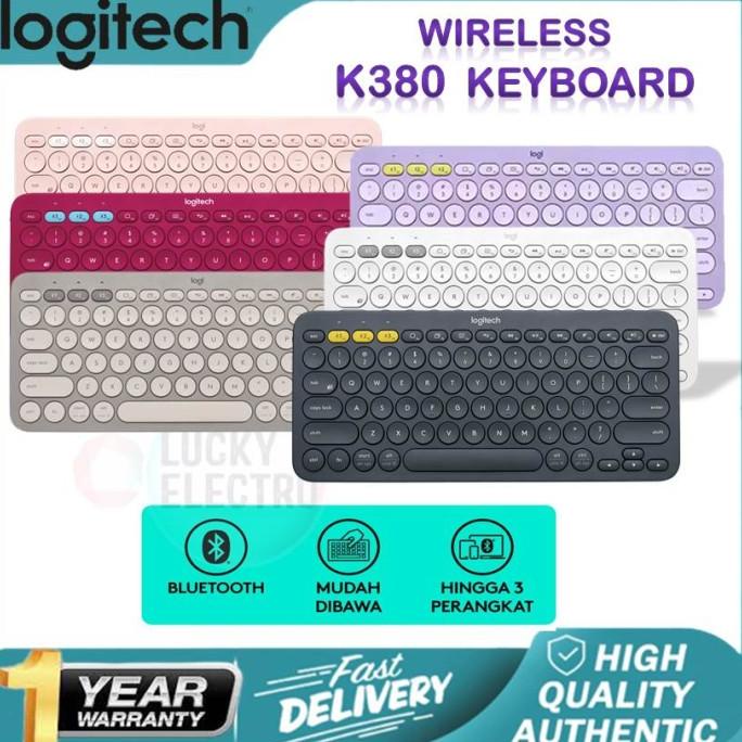 Jual Logitech K380 Keyboard Wireless Bluetooth Multi-Device Original ...