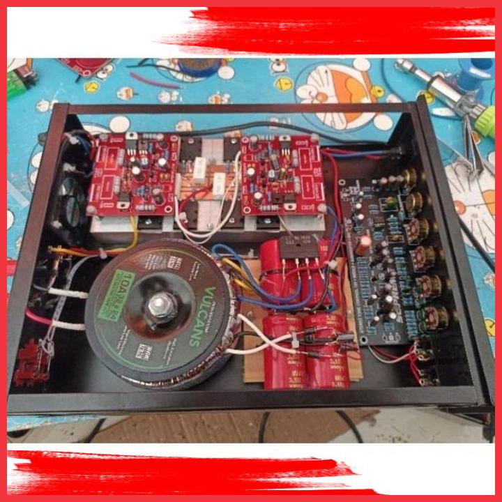 Jual (AMP) POWER AMPLIFIER RAKITAN 10 AMPERE DONAT BISA KARAOKE