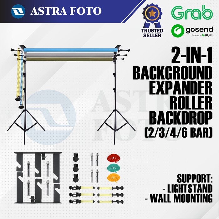 Jual BACKGROUND EXPANDER BACKDROP 3 / 4 / 6 BAR - FOTO STUDIO | Shopee ...