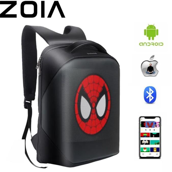 Jual ZOIA LED BAG BACKPACK PIXEL ART DIY SMART RANSEL BLUETOOTH APP RGB ...