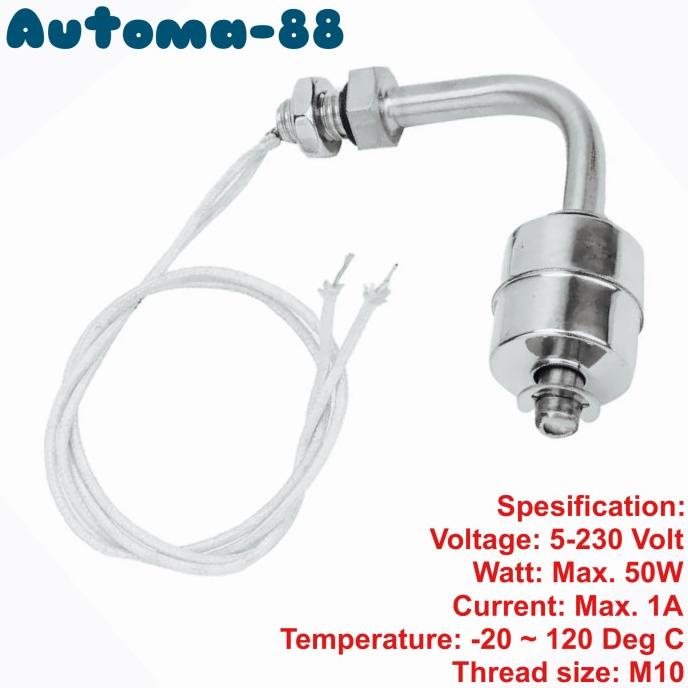 Jual Water level Sensor Arduino Float Switch Stainless Type L elbow ...