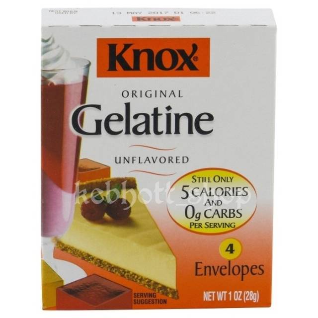 Jual Knox Unflavored Gelatin Bubuk Gelatin 28Gr Agar Pudding Jello